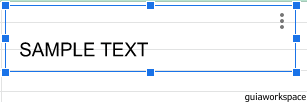 Cuadros de texto en Google Sheets