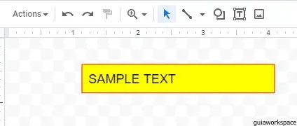 Cuadros de texto en Google Sheets