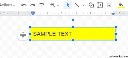 Cuadros de texto en Google Sheets