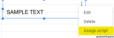 Cuadros de texto en Google Sheets
