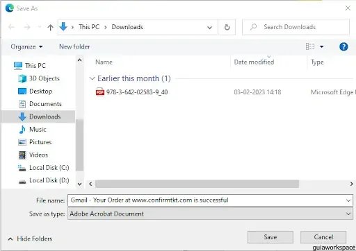 Cómo guardar correos electrónicos como PDF en Gmail