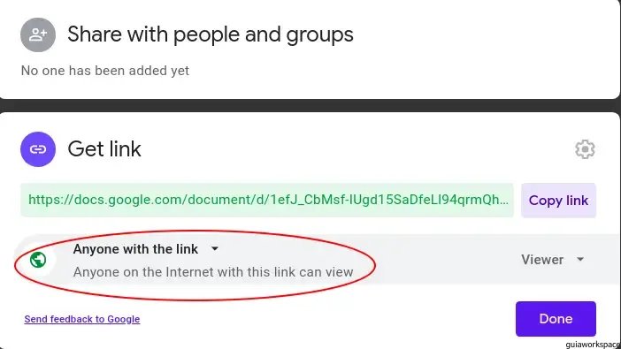 cómo hacer público un documento de Google