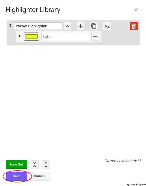 Pasos para resaltar texto en Google Docs