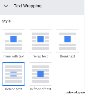 Cómo colocar imágenes detrás o delante del texto en Google Docs
