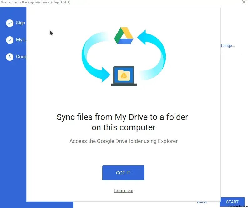 agregue Google Drive al explorador de archivos en Windows