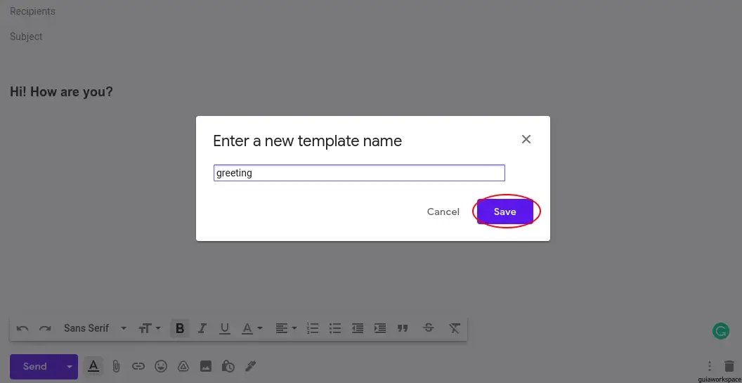 respuesta enlatada de gmail
