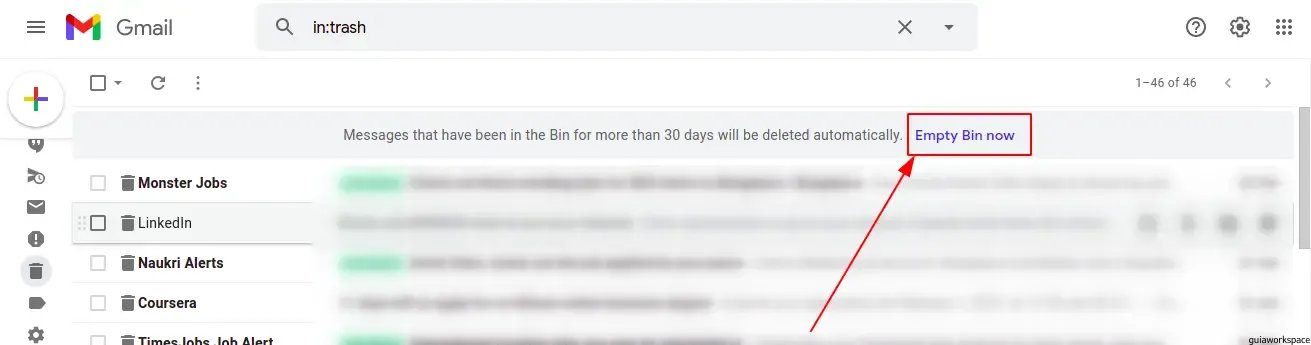 cómo eliminar masivamente correos electrónicos en gmail
