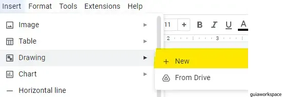 Cómo insertar formas en Google Docs