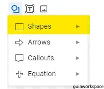 Cómo insertar formas en Google Docs