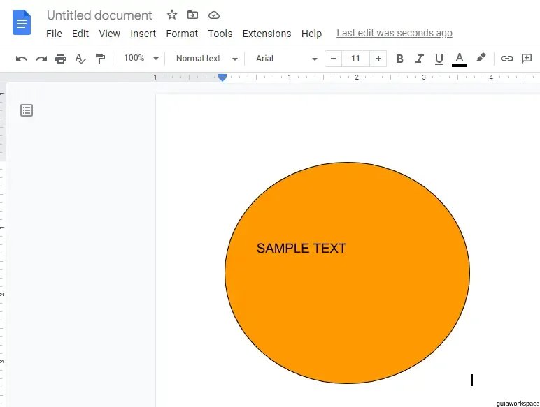 Cómo insertar formas en Google Docs