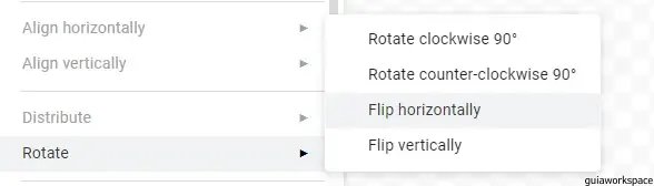 Cómo voltear una imagen en Google Docs