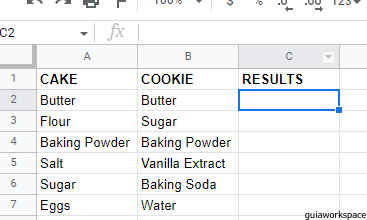 Cómo comparar columnas en una hoja de Google