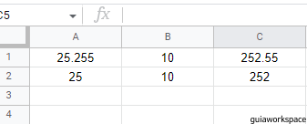 Números redondos en Google Sheets