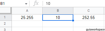 Números redondos en Google Sheets