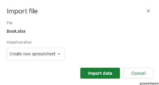 Cómo convertir Excel a Google Sheets