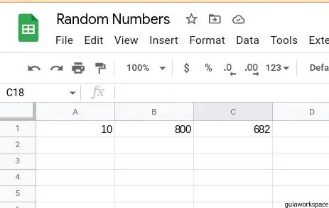 Cómo generar números aleatorios en Google Sheets