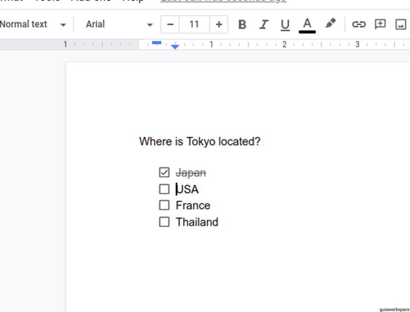 Cómo crear una lista de verificación en Google Docs