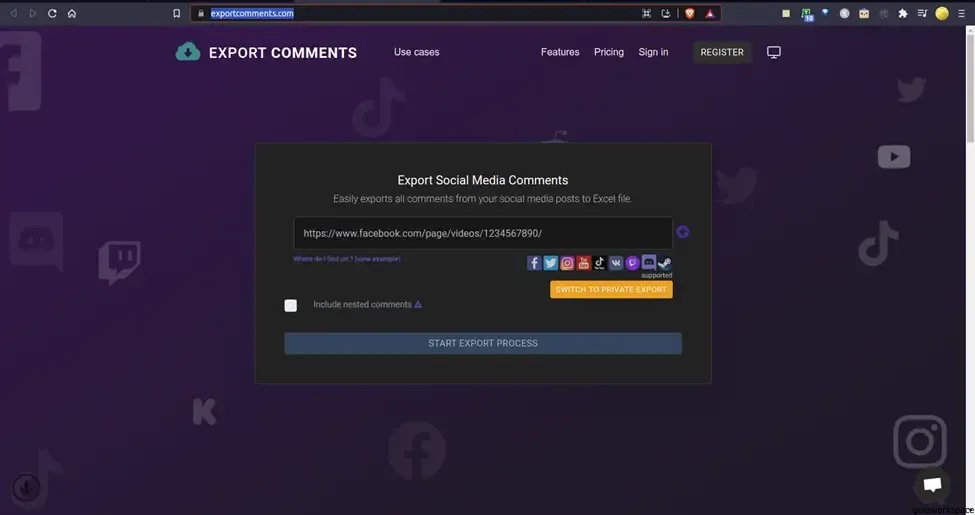 Cómo exportar comentarios de YouTube a Excel