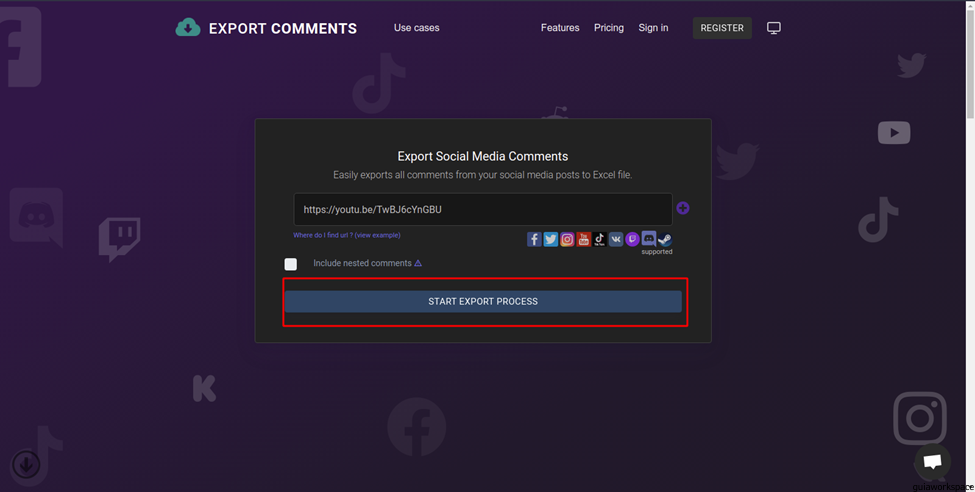 Cómo exportar comentarios de YouTube a Excel