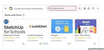 Cómo convertir PDF a Google Sheets