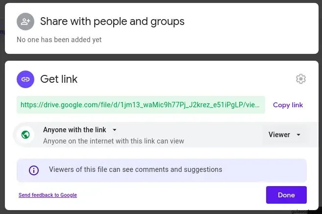 Cómo compartir vídeos en Google Drive