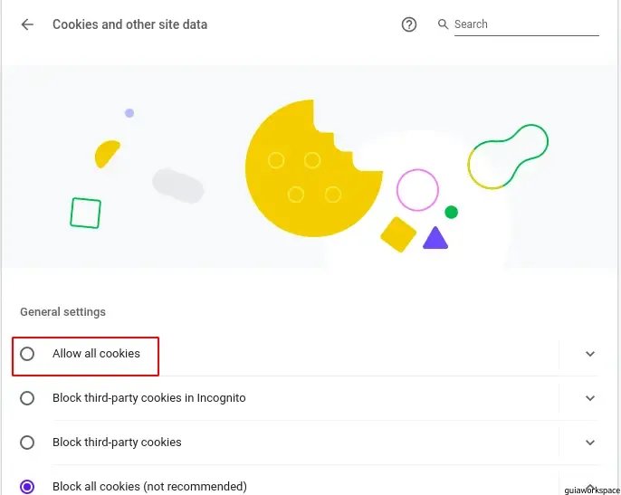 Cómo habilitar las cookies en Chrome