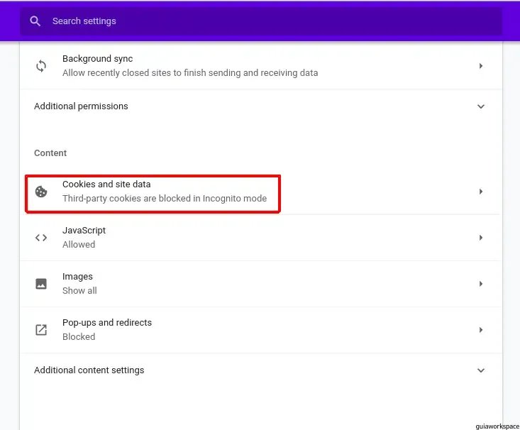 Cómo habilitar las cookies en Chrome
