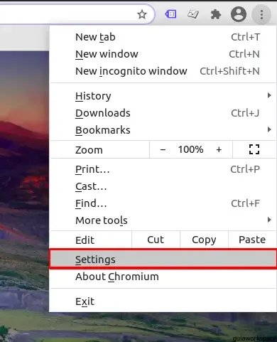 Pasos para restablecer el navegador Chrome