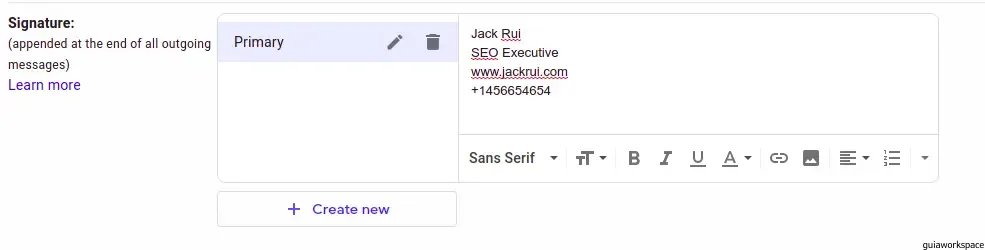 Cómo agregar una firma en Gmail
