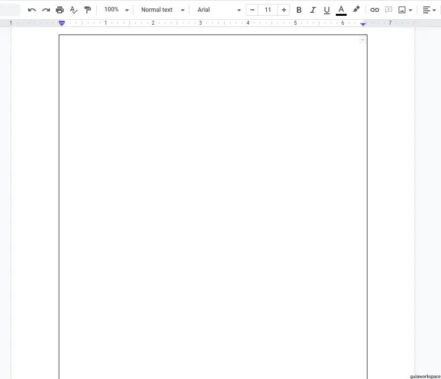 agregar un borde en Google Docs