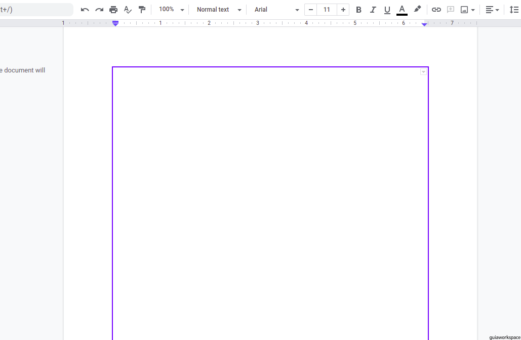 cómo agregar un borde en google docs