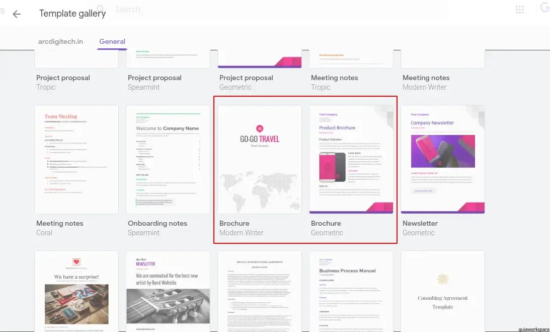 cómo hacer un folleto en google docs