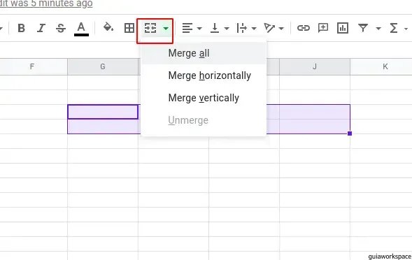 C Mo Fusionar Celdas En Google Sheets Guiaworkspace