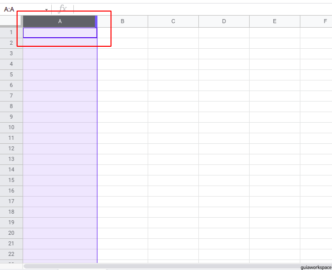 Pasos para cambiar el tamaño de las celdas en Google Sheets