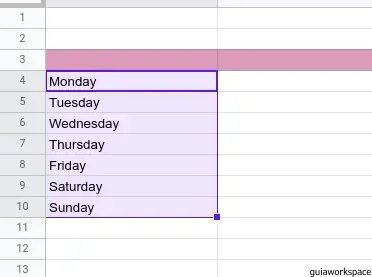 Cómo hacer un calendario en Google Sheets