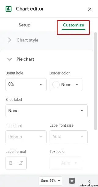 Cómo hacer un gráfico circular en Google Sheets