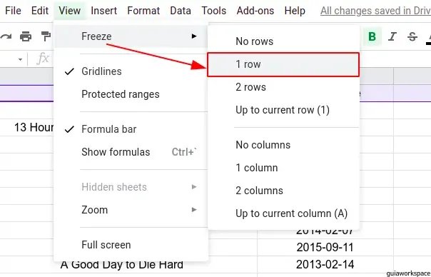 Pasos para ordenar datos en Google Sheets