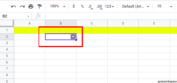 Cómo agregar una lista desplegable en Google Sheets