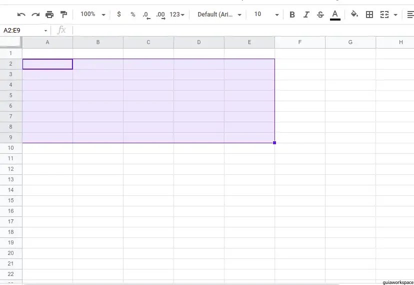 Cómo fusionar celdas en Google Sheets