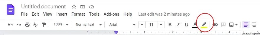 Cómo resaltar en Google Docs