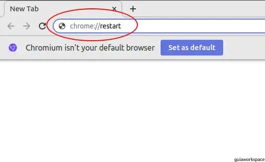 cómo reiniciar Chrome y mantener pestañas